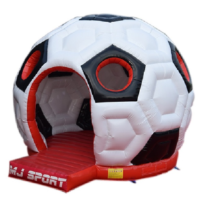 Giant 3D football bouncy castle