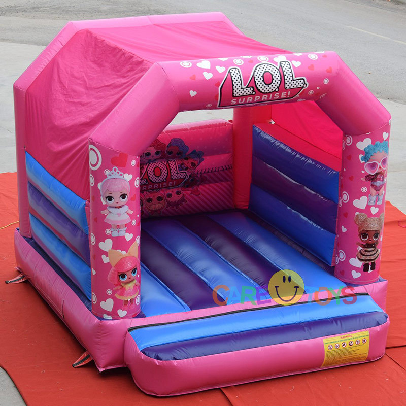 Pink LOL Surprise bouncy castle for girls