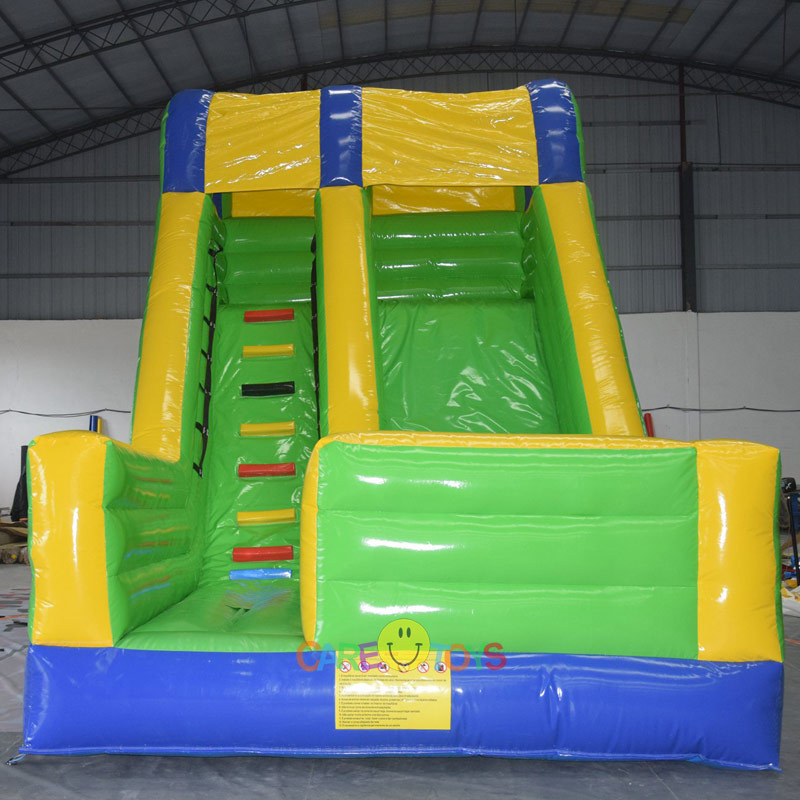 custom green yellow blue slide