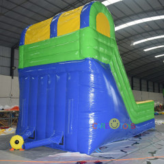 custom green yellow blue slide