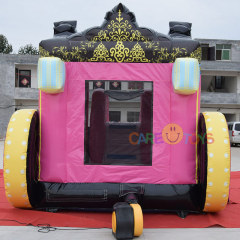 Princess Carriage Inflatable bounce house water slide combo