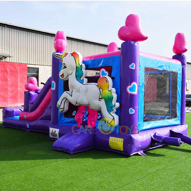 Unicorn Bounce house with slide