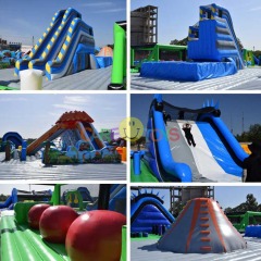 40x40m large outdoor inflatable game park
