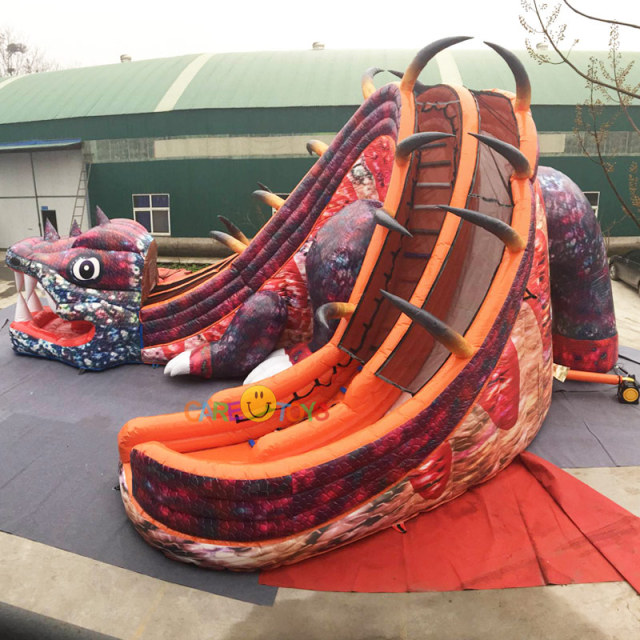 Lizard Dinosaur inflatable slide