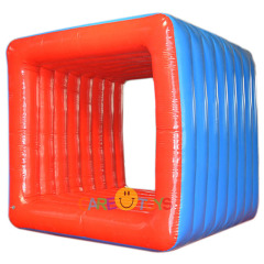Inflatable human flip it game