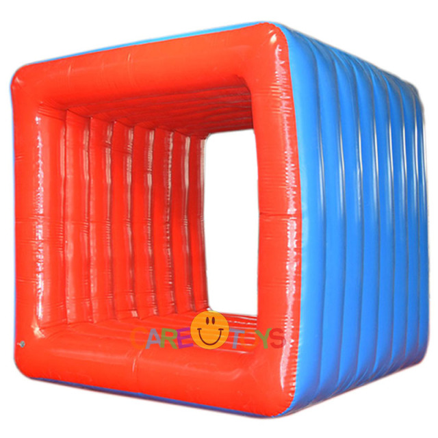 Inflatable human flip it game