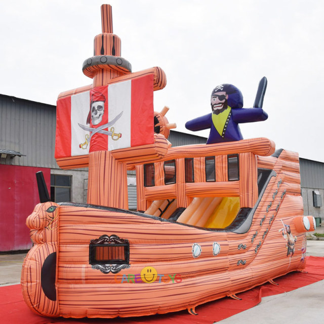 Giant Inflatable Pirate Ship slide