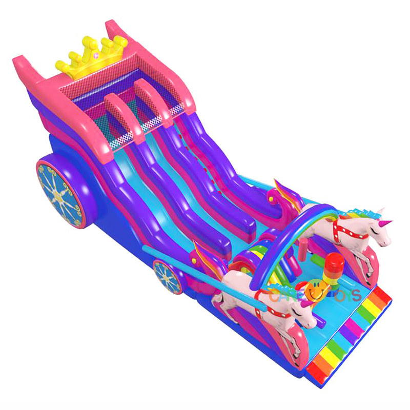 princess carriage inflatable slide