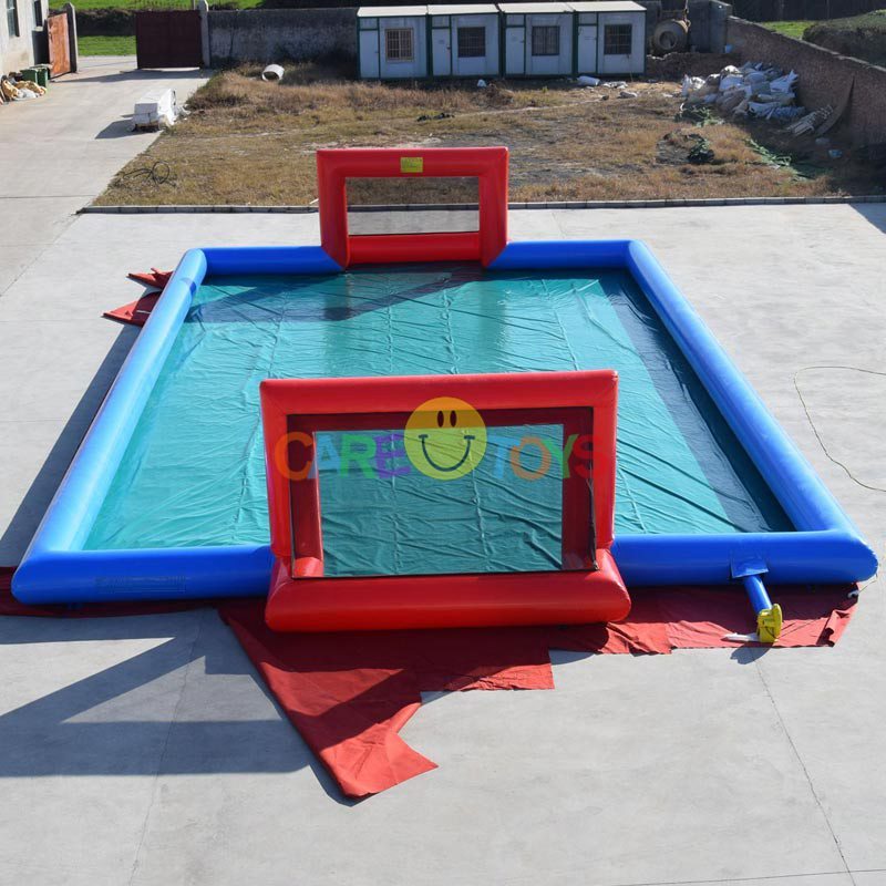Air-tight inflatable water football field soap soccer pitch