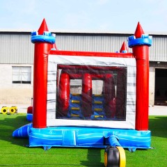 Marble castle bounce house with slide