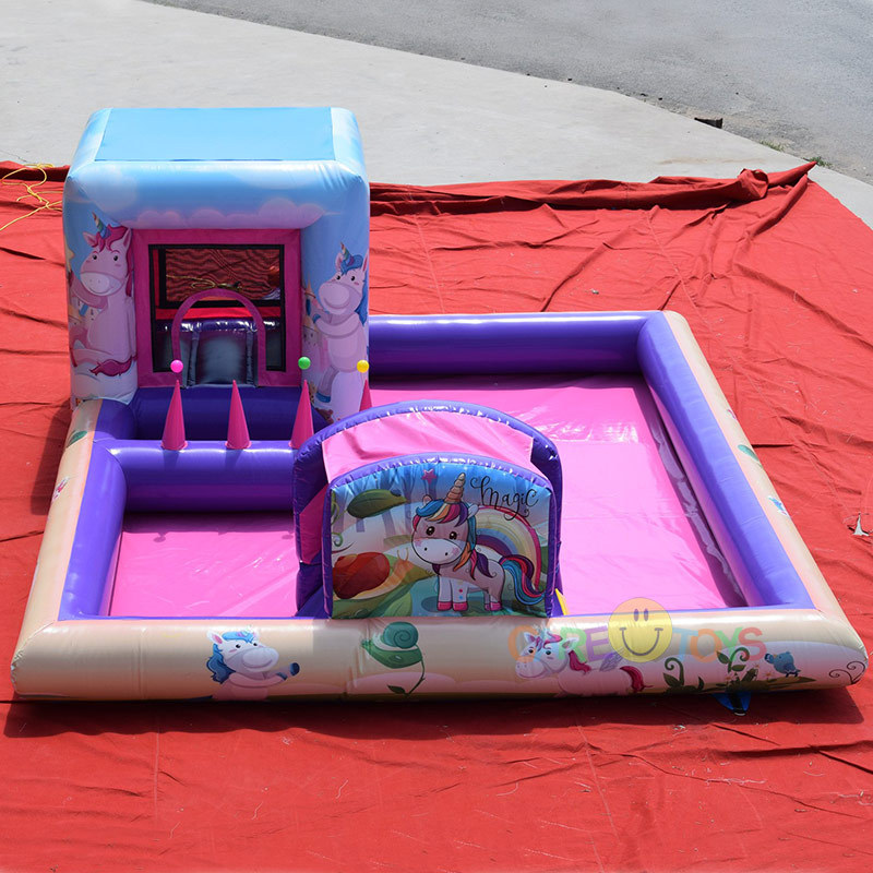 Custom Bouncy castle with ball pit for toddlers