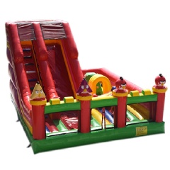 angry birds inflatable slide
