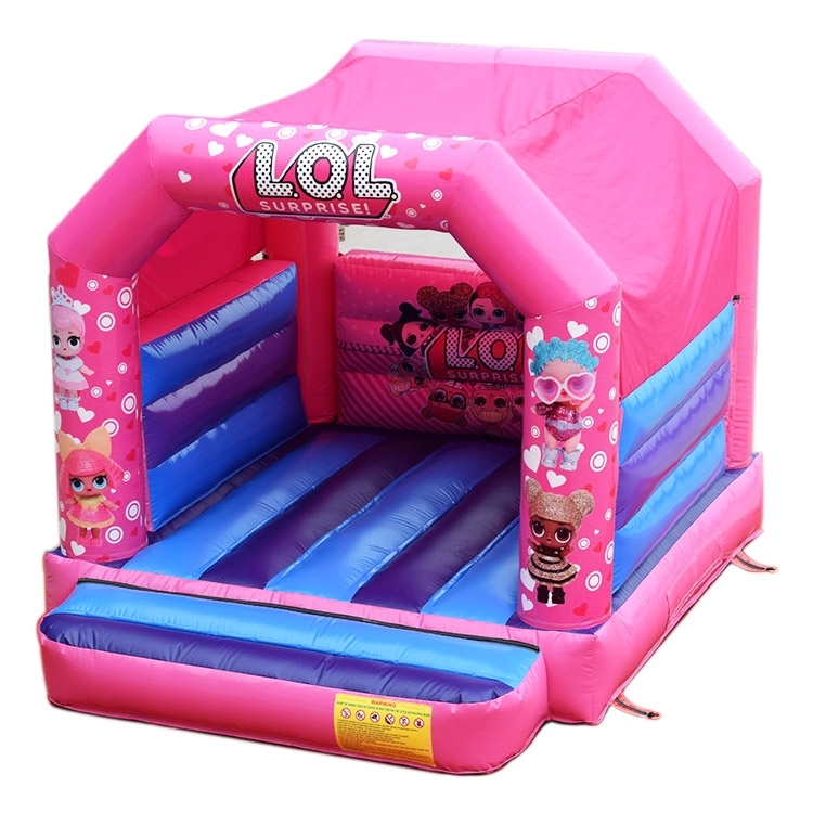 Pink LOL Surprise bouncy castle for girls