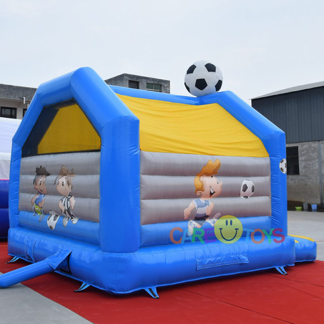3D Football Bouncy castle