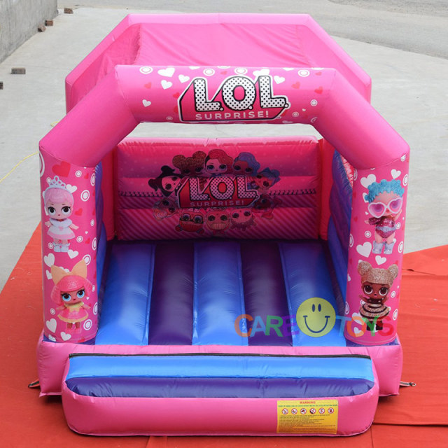 Pink LOL Surprise bouncy castle for girls