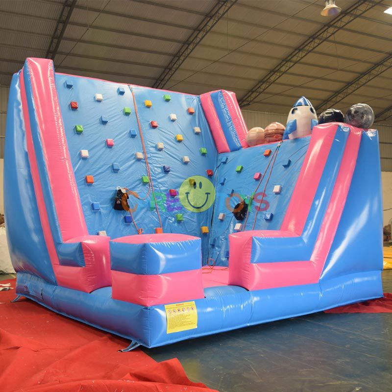 indoor children inflatable rock climbing game