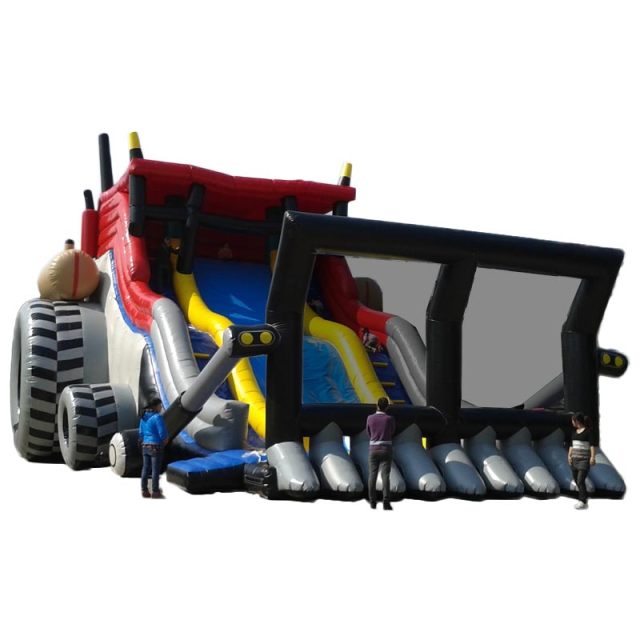 Giant Tractor bulldozer inflatable slide
