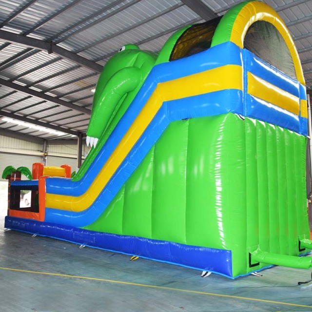 Giant Crocodile mouth inflatable slide