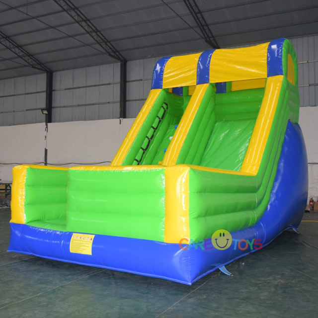 custom green yellow blue slide