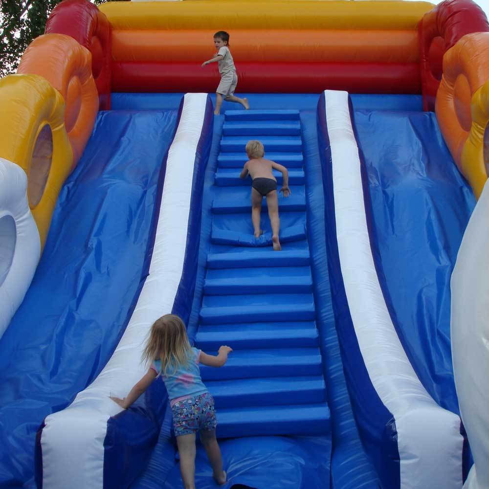 giant rainbow sun flower inflatable slide