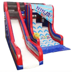 Inflatable ninja wall challenge game