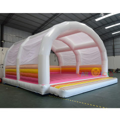 Custom Large wedding inflatable castle with arch roof