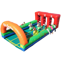 Fun inflatable derby horse race game