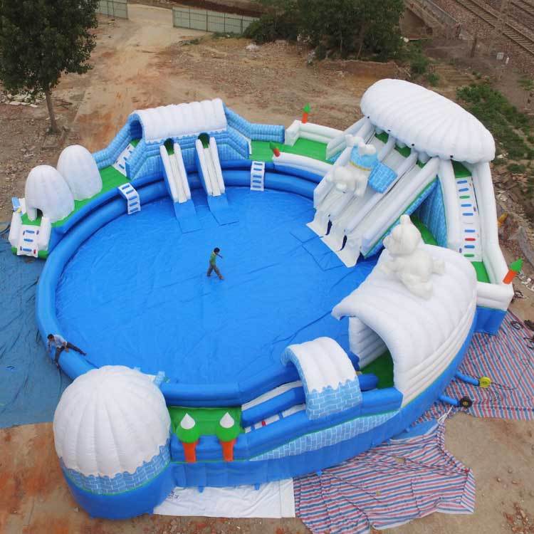 Polar Bear Inflatable pool water park