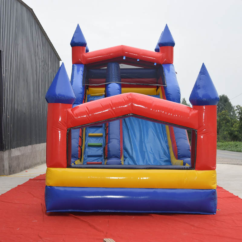 Classic castle theme inflatable slide