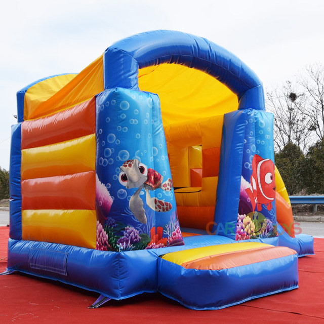 Clown Fish Bouncy castle with Slide