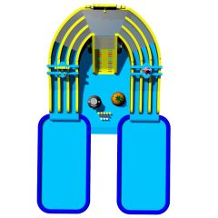 Spongebob Theme Inflatable Water Slide Pool Waterpark