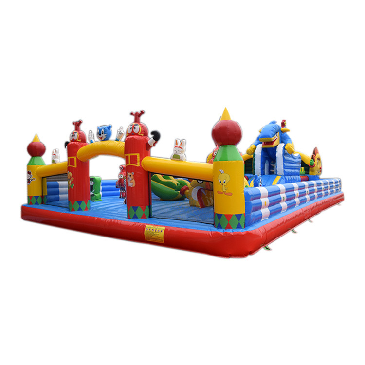 16x9m cartoon inflatable playground