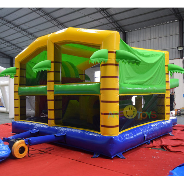Jungle Crocodile Themed Bouncy Castle with Slide