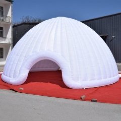 White Inflatable air dome tent