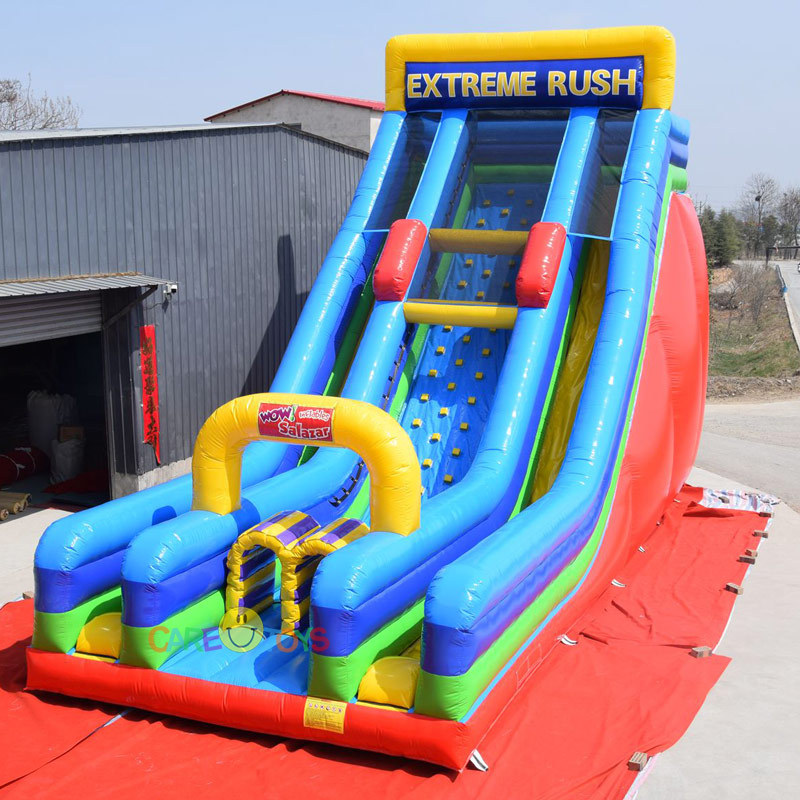 Extreme Vertical rush inflatable climbing slide