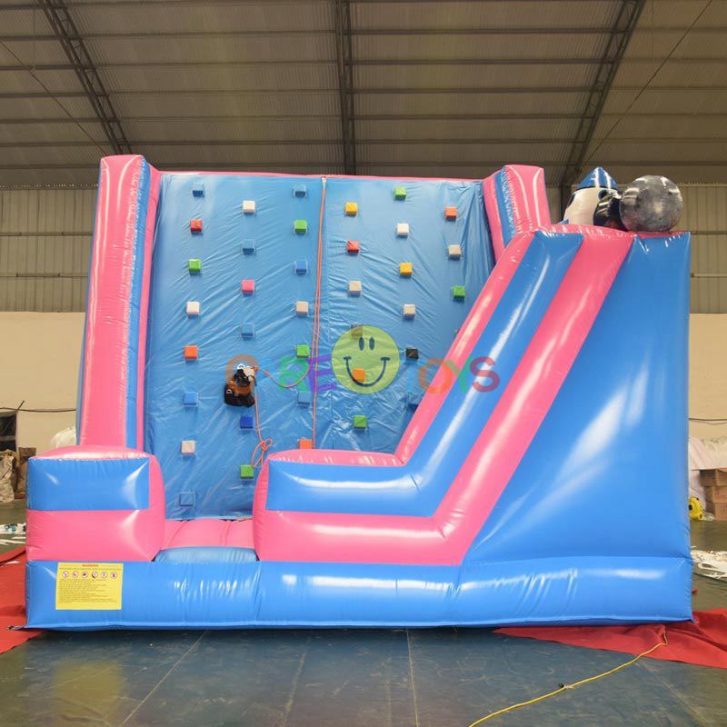 indoor children inflatable rock climbing game