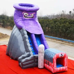 farm barnyard Twisted Twister bug inflatable slide
