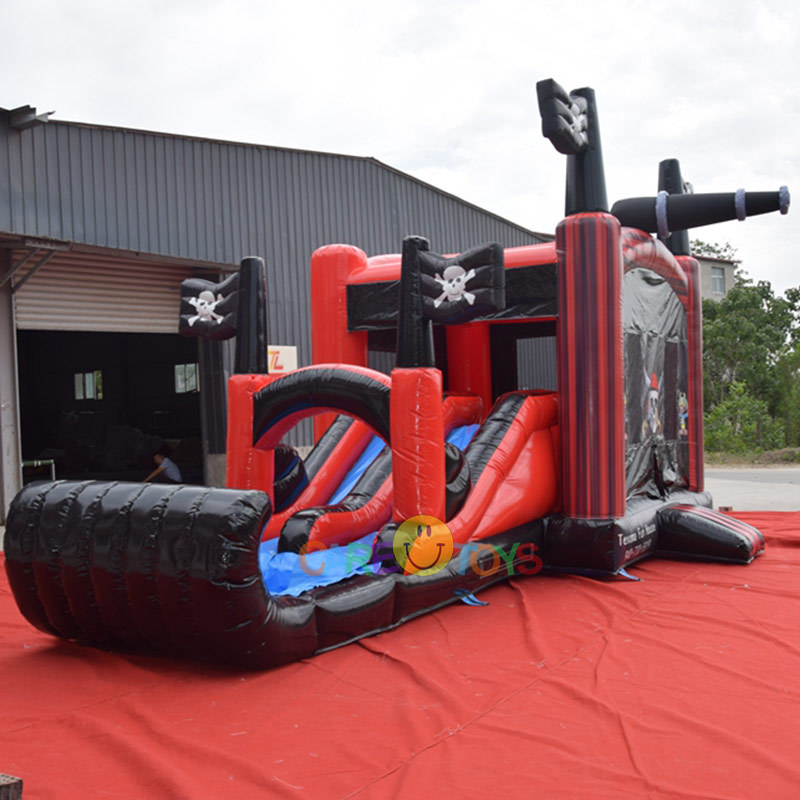 Pirate Theme Bouncer with water slide