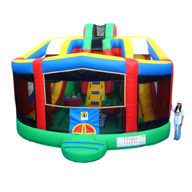 Round Inflatable playground slide