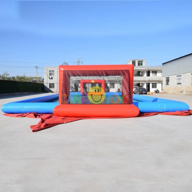 Air-tight inflatable water football field soap soccer pitch
