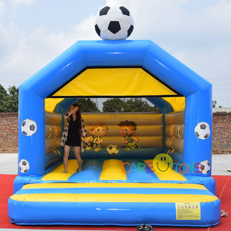3D Football Bouncy castle