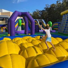 35x25m outdoor bounce game world inflatable park