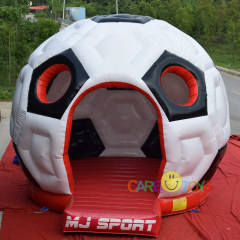 Giant 3D football bouncy castle