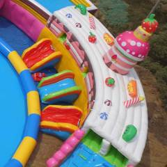 Lovely Candy Land Inflatable Waterpark