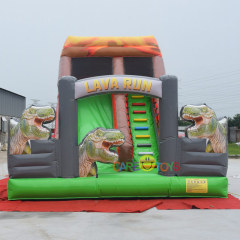 Dinosaur park inflatable slide