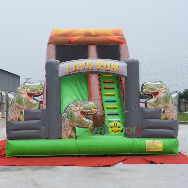 Dinosaur park inflatable slide