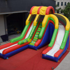Helix inflatable slide