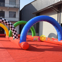 Zorb ball inflatable race track