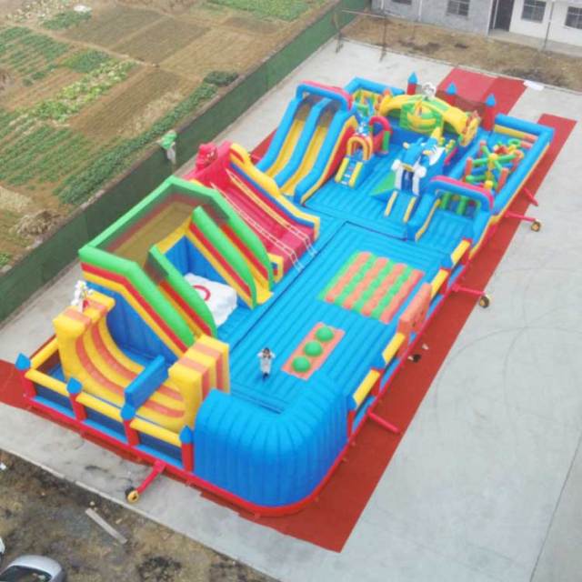 28x12m children play games inflatable world