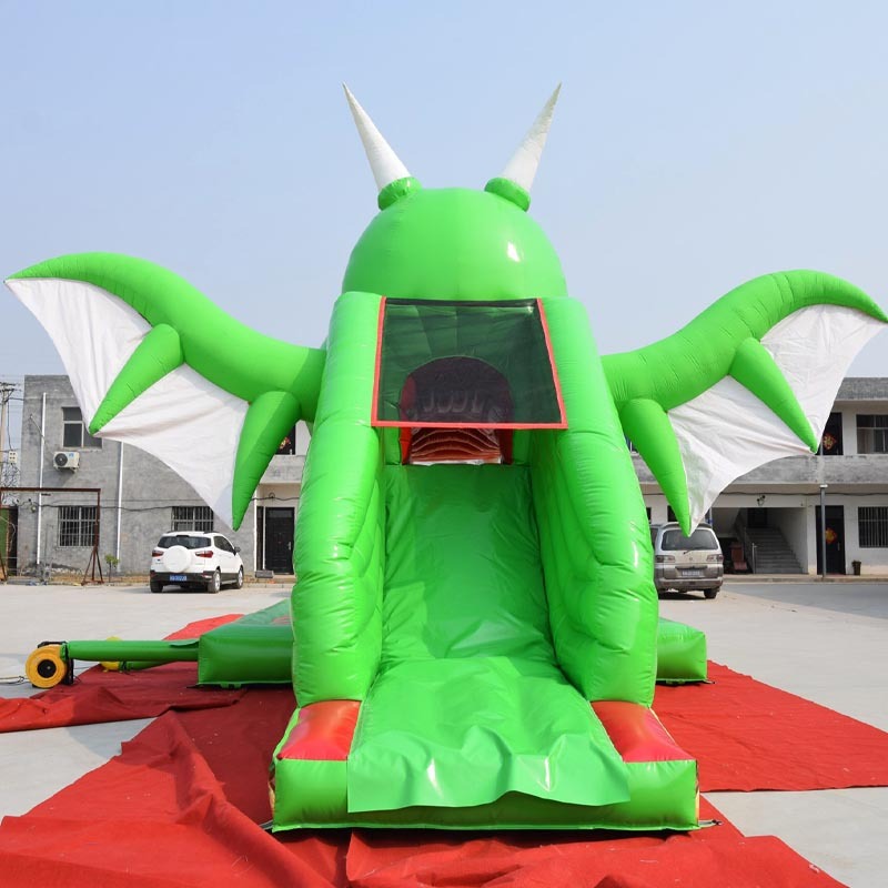 Snappy dragon inflatable slide